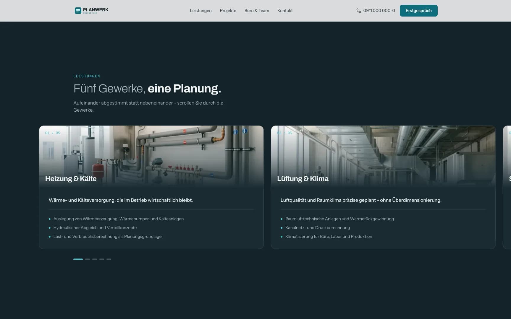 Leistungen entlang der Kundenfragen strukturiert